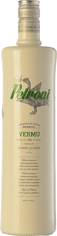 16,95 € Envío gratis | Vermut Vermutería de Galicia St. Petroni Blanco Galicia España Botella 1 L