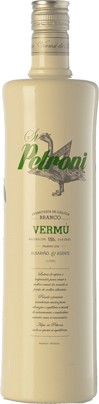 16,95 € Free Shipping | Vermouth Vermutería de Galicia Saint Petroni Blanco — White Galicia Spain 1 L