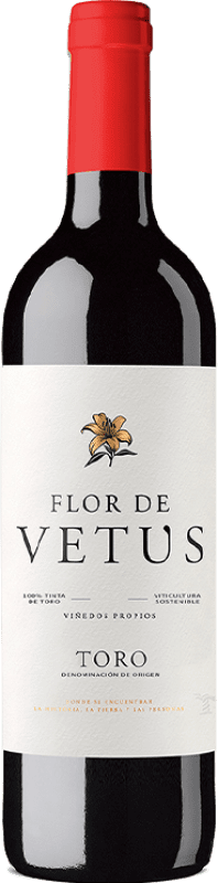 10,95 € Kostenloser Versand | Rotwein Vetus Flor Jung D.O. Toro Kastilien und León Spanien Tinta de Toro Flasche 75 cl