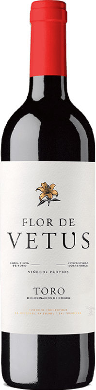 9,95 € 免费送货 | 红葡萄酒 Vetus Flor 年轻的 D.O. Toro 卡斯蒂利亚莱昂 西班牙 Tinta de Toro 75 cl