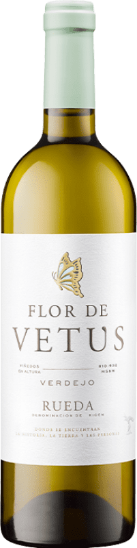 9,95 € Envio grátis | Vinho branco Vetus Flor de Vetus D.O. Rueda Castela e Leão Espanha Verdejo Garrafa 75 cl