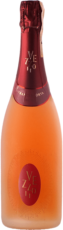 28,95 € Free Shipping | Rosé sparkling Vezzoli Rosé Brut D.O.C.G. Franciacorta Lombardia Italy Pinot Black Bottle 75 cl