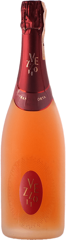 28,95 € Бесплатная доставка | Розовое игристое Vezzoli Rosé брют D.O.C.G. Franciacorta Ломбардии Италия Pinot Black бутылка 75 cl