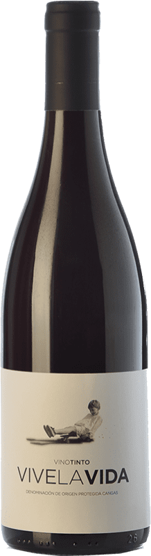 16,95 € 送料無料 | 赤ワイン Vidas Vive La Vida Crianza — クリアンサ D.O.P. Vino de Calidad de Cangas アストゥリアス公国 スペイン Mencía — メンシア, Carrasquín — カラスキン, Verdejo — ベルデホ, Albarín — アルバリン ボトル 75 cl