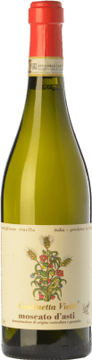 18,95 € Envio grátis | Vinho doce Vietti Cascinetta D.O.C.G. Moscato d'Asti Piemonte Itália Mascate Garrafa 75 cl