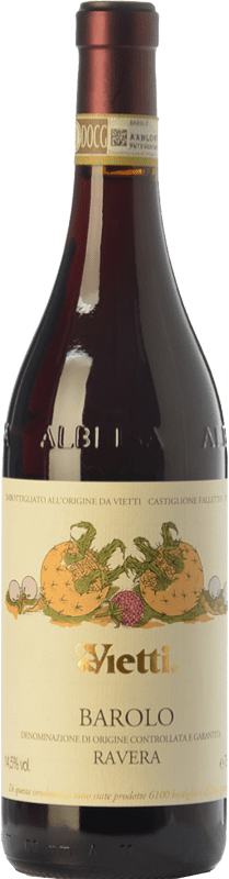 215,95 € Envio grátis | Vinho tinto Vietti Ravera D.O.C.G. Barolo Piemonte Itália Nebbiolo Garrafa 75 cl