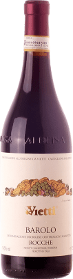 138,95 € Kostenloser Versand | Rotwein Vietti Rocche D.O.C.G. Barolo Piemont Italien Nebbiolo Flasche 75 cl