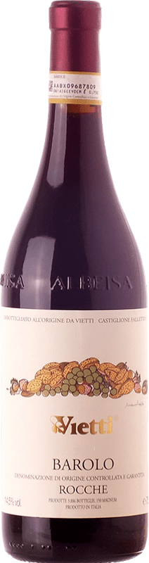 139,95 € Free Shipping | Red wine Vietti Rocche D.O.C.G. Barolo Piemonte Italy Nebbiolo Bottle 75 cl