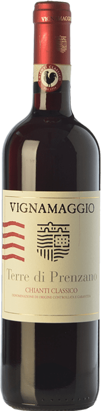 16,95 € Kostenloser Versand | Rotwein Vignamaggio Terre di Prenzano D.O.C.G. Chianti Classico Toskana Italien Sangiovese Flasche 75 cl