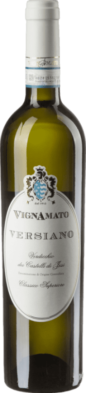 12,95 € 免费送货 | 白葡萄酒 Vignamato Versiano Classico Superiore D.O.C. Verdicchio dei Castelli di Jesi 马尔凯 意大利 Verdicchio — 维尔迪基奥 75 cl