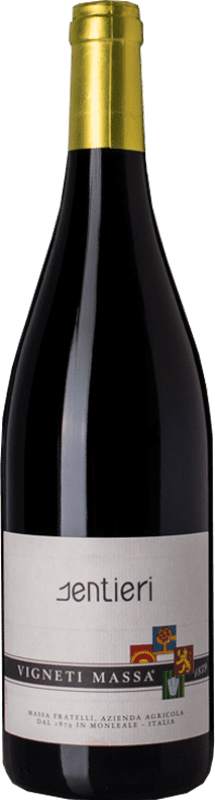 13,95 € Free Shipping | Red wine Vigneti Massa Sentieri D.O.C. Colli Tortonesi Piemonte Italy Bacca Red Bottle 75 cl