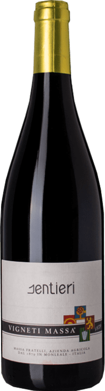 10,95 € Free Shipping | Red Wine Vigneti Massa Sentieri D.O.C. Colli Tortonesi Piemonte Italy Bacca Bottle 75 cl