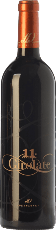 64,95 € Бесплатная доставка | Красное вино Vignobles Despagne Girolate Crianza — Крианса A.O.C. Bordeaux Бордо Франция Merlot — Мерло Бутылка 75 cl