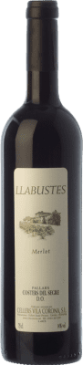 9,95 € 免费送货 | 红酒 Vila Corona Llabustes 年轻的 D.O. Costers del Segre 加泰罗尼亚 西班牙 Merlot 瓶子 75 cl