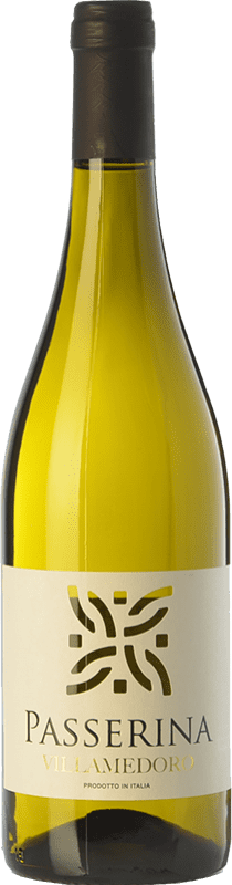 8,95 € Spedizione Gratuita | Vino bianco Villamedoro I.G.T. Colli Aprutini Abruzzo Italia Passerina Bottiglia 75 cl