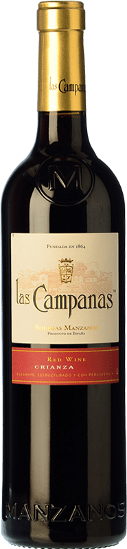 6,95 € Envoi gratuit | Vin rouge Vinícola Navarra Las Campanas Crianza D.O. Navarra Navarre Espagne Grenache Bouteille 75 cl