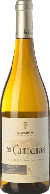 6,95 € Free Shipping | White wine Vinícola Navarra Las Campanas D.O. Navarra Navarre Spain Viura, Chardonnay Bottle 75 cl