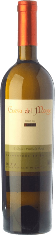 24,95 € Envío gratis | Vino blanco Vinícola Real Cueva del Monge Crianza D.O.Ca. Rioja La Rioja España Viura, Malvasía, Garnacha Blanca, Moscatel de Alejandría Botella 75 cl