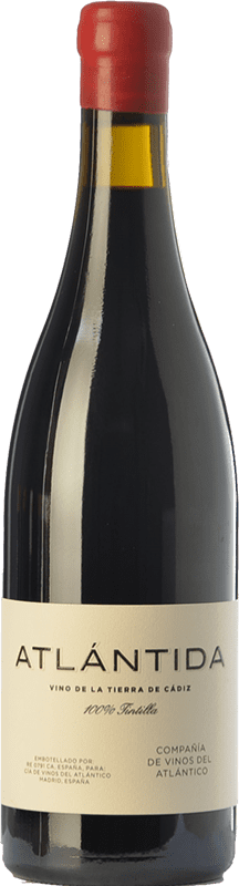 29,95 € Free Shipping | Red Wine Vinos del Atlántico Atlántida Crianza — Aged I.G.P. Vino de la Tierra de Cádiz Andalusia Spain Tintilla Bottle 75 cl