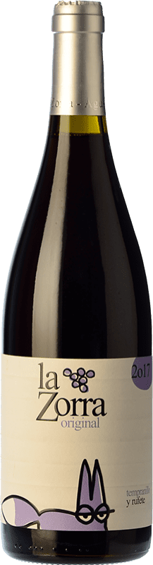 11,95 € Free Shipping | Red wine Vinos La Zorra Young D.O.P. Vino de Calidad Sierra de Salamanca Castilla y León Spain Tempranillo, Rufete Bottle 75 cl