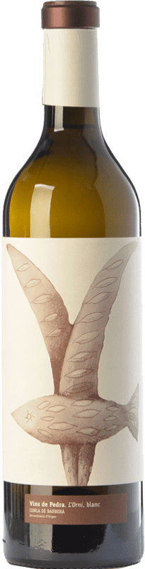 11,95 € Envío gratis | Vino blanco Vins de Pedra L'Orni D.O. Conca de Barberà Cataluña España Chardonnay Botella 75 cl