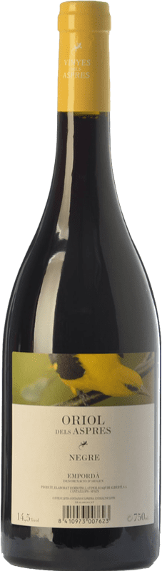 8,95 € Free Shipping | Red wine Aspres Oriol Negre Joven D.O. Empordà Catalonia Spain Grenache, Cabernet Sauvignon, Carignan Bottle 75 cl