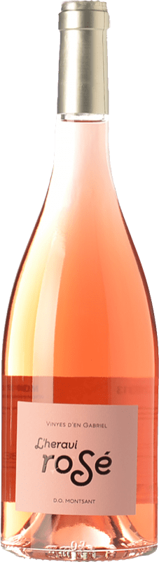 9,95 € Free Shipping | Rosé wine Vinyes d'en Gabriel L'Heravi Rosé D.O. Montsant Catalonia Spain Syrah, Grenache Bottle 75 cl