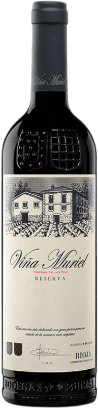 19,95 € Envio grátis | Vinho tinto Muriel Viña Reserva D.O.Ca. Rioja La Rioja Espanha Tempranillo Garrafa 75 cl