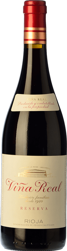 17,95 € Envoi gratuit | Vin rouge Viña Real Réserve D.O.Ca. Rioja La Rioja Espagne Tempranillo, Grenache, Graciano, Mazuelo Bouteille 75 cl