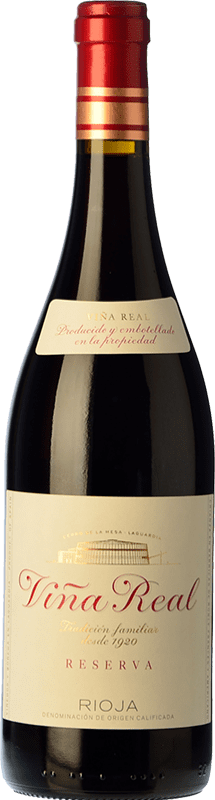 19,95 € Envio grátis | Vinho Tinto Viña Real Reserva D.O.Ca. Rioja La Rioja Espanha Tempranillo, Garnacha — Grenache, Graciano, Mazuelo Garrafa 75 cl
