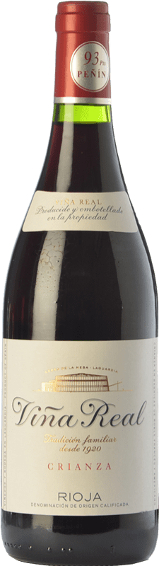 27,95 € Envio grátis | Vinho Tinto Viña Real Crianza D.O.Ca. Rioja La Rioja Espanha Tempranillo, Garnacha — Grenache, Graciano, Mazuelo Garrafa Magnum 1,5 L