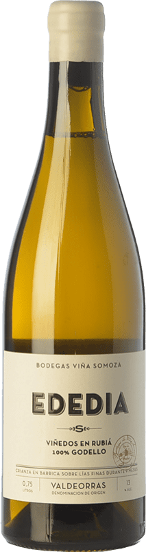26,95 € Free Shipping | White wine Viña Somoza Ededia Aged D.O. Valdeorras Galicia Spain Godello Bottle 75 cl