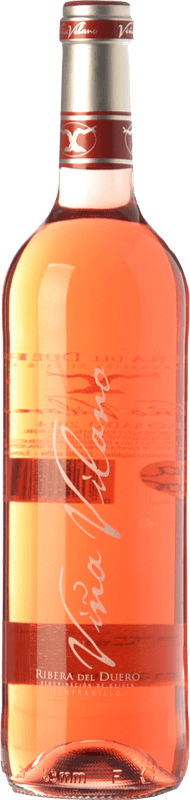 10,95 € Envio grátis | Vinho Rosé Viña Vilano D.O. Ribera del Duero Castela e Leão Espanha Tempranillo 75 cl