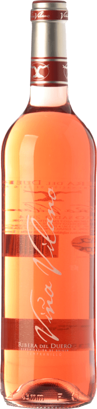 7,95 € Spedizione Gratuita | Vino rosato Viña Vilano D.O. Ribera del Duero Castilla y León Spagna Tempranillo Bottiglia 75 cl