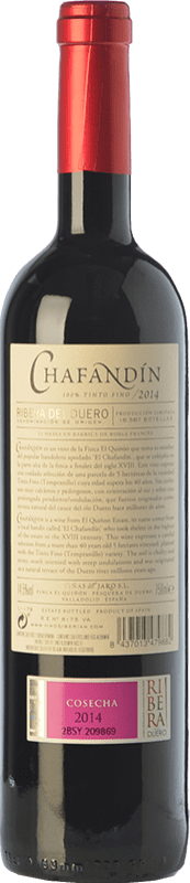 28,95 € Free Shipping | Red wine Viñas del Jaro Chafandín Crianza D.O. Ribera del Duero Castilla y León Spain Tempranillo Bottle 75 cl