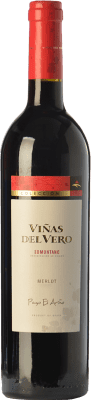 13,95 € Free Shipping | Red wine Viñas del Vero Colección Joven D.O. Somontano Aragon Spain Merlot Bottle 75 cl