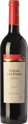 13,95 € Envío gratis | Vino tinto Viñas del Vero Colección Joven D.O. Somontano Aragón España Merlot Botella 75 cl