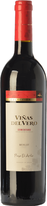 14,95 € Free Shipping | Red wine Viñas del Vero Colección Young D.O. Somontano Aragon Spain Merlot Bottle 75 cl