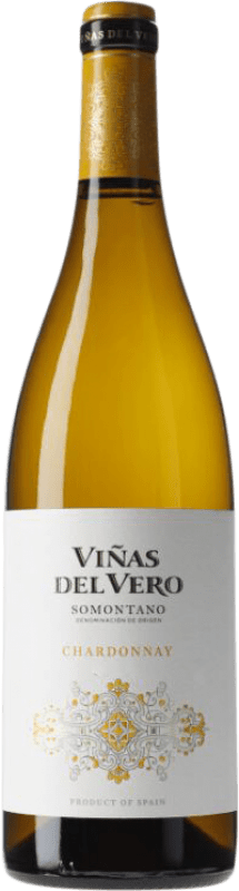 8,95 € Free Shipping | White wine Viñas del Vero D.O. Somontano Aragon Spain Chardonnay Bottle 75 cl