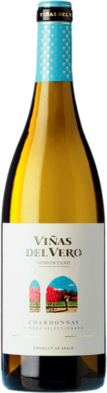 10,95 € 免费送货 | 白酒 Viñas del Vero D.O. Somontano 阿拉贡 西班牙 Chardonnay 瓶子 75 cl