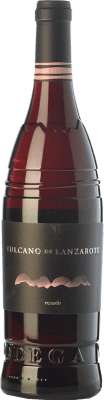 38,95 € Envio grátis | Vinho rosé Vulcano D.O. Lanzarote Ilhas Canárias Espanha Listán Preto Garrafa 75 cl
