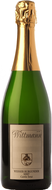 17,95 € 送料無料 | 白のスパークリングワイン Wittmann Brut — ブリュット Cuvée グラン・レセルバ Q.b.A. Rheinhessen Rheinland-Pfälz ドイツ Pinot Blanc — ピノ・ブラン 75 cl