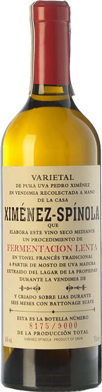 39,95 € Envoi gratuit | Vin Fortifié Ximénez-Spínola Fermentación Lenta Crianza D.O. Manzanilla-Sanlúcar de Barrameda Andalousie Espagne Pedro Ximénez Bouteille 75 cl