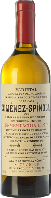37,95 € Free Shipping | White wine Ximénez-Spínola Fermentación Lenta Aged D.O. Manzanilla-Sanlúcar de Barrameda Andalusia Spain Pedro Ximénez Bottle 75 cl