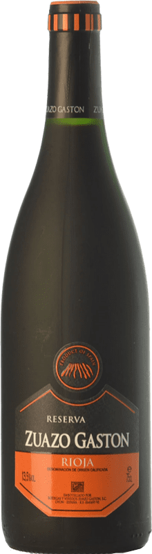 14,95 € Бесплатная доставка | Красное вино Zuazo Gaston Резерва D.O.Ca. Rioja Ла-Риоха Испания Tempranillo — Темпранильо Бутылка 75 cl
