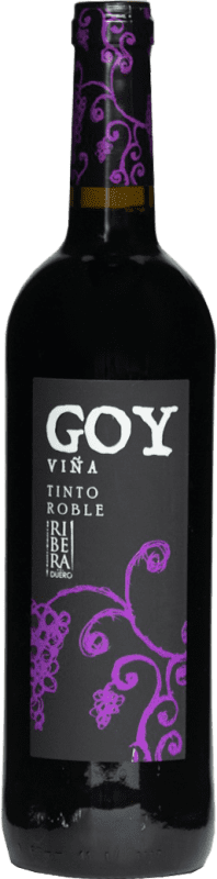 6,95 € 免费送货 | 红酒 Thesaurus Viña Goy 岁 D.O. Ribera del Duero 卡斯蒂利亚莱昂 西班牙 Tempranillo 瓶子 75 cl