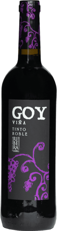 6,95 € Spedizione Gratuita | Vino Rosso Thesaurus Viña Goy Crianza — Invecchiato in Botte D.O. Ribera del Duero Castilla y León Spagna Tempranillo Bottiglia 75 cl