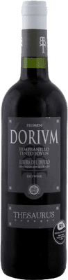 6,95 € Spedizione Gratuita | Vino Rosso Thesaurus Flumen Dorium Rovere D.O. Ribera del Duero Castilla y León Spagna Tempranillo Bottiglia Medium 50 cl