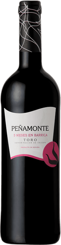 10,95 € 免费送货 | 红酒 Bodegas Riojanas Peñamonte 5 Meses en Barrica D.O. Toro 卡斯蒂利亚莱昂 西班牙 Tinta de Toro 瓶子 75 cl