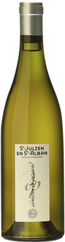 29,95 € Envio grátis | Vinho branco Eric Texier Saint-Julien en Saint-Alban Vieille A.O.C. Côtes du Rhône Rhône França Marsanne Garrafa 75 cl